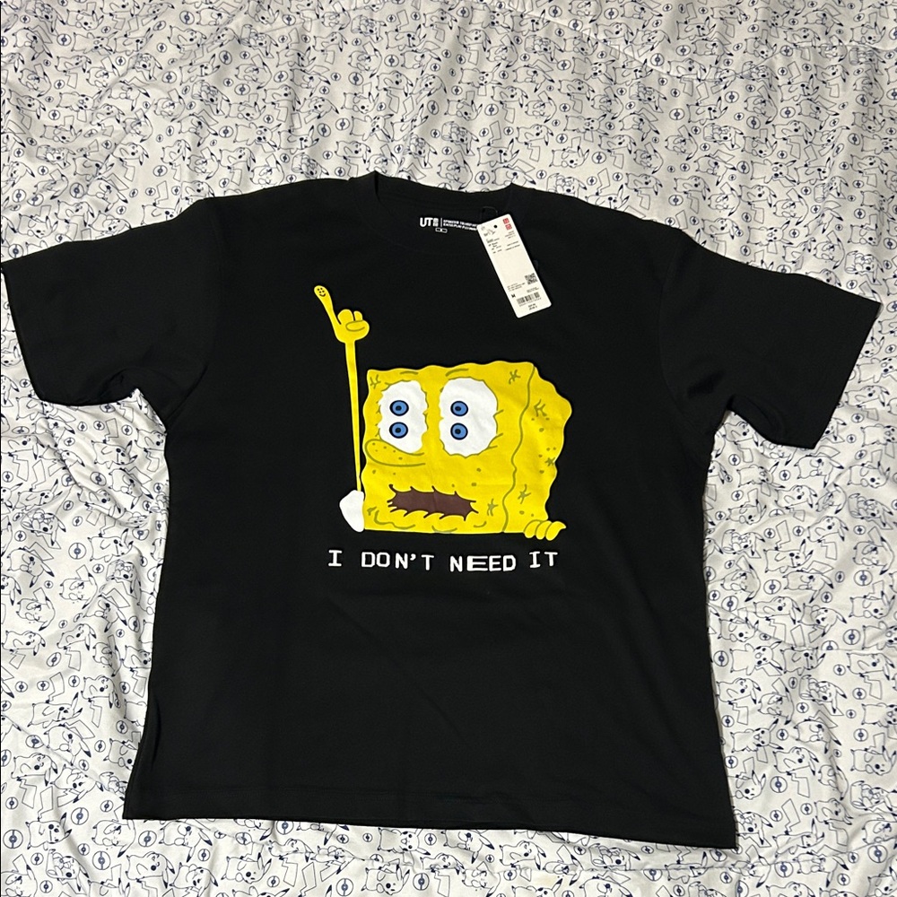 NWT | UNIQLO x Spongebob SquarePants Cactus Plant Flea Market Graphic Tee Shirt